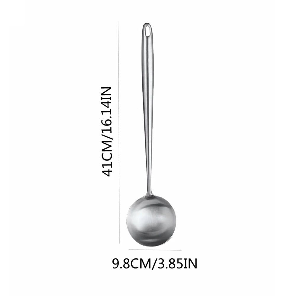 316 Stainless Steel Wok Spatula Metal Utensils Slotted