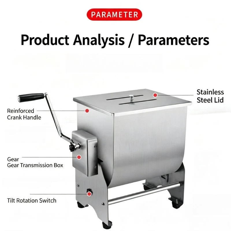 Meat Grinder Commercial Electric Stainless Steel Flip Fixed