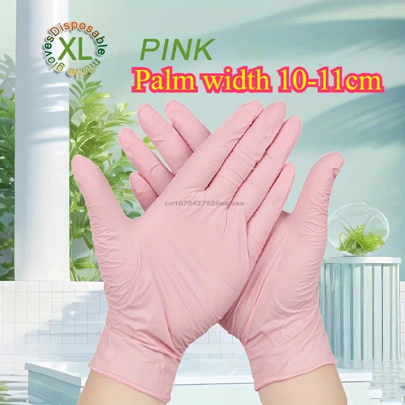 Gloves Disposable Nitrile Latex Gloves Black Washing Tableware