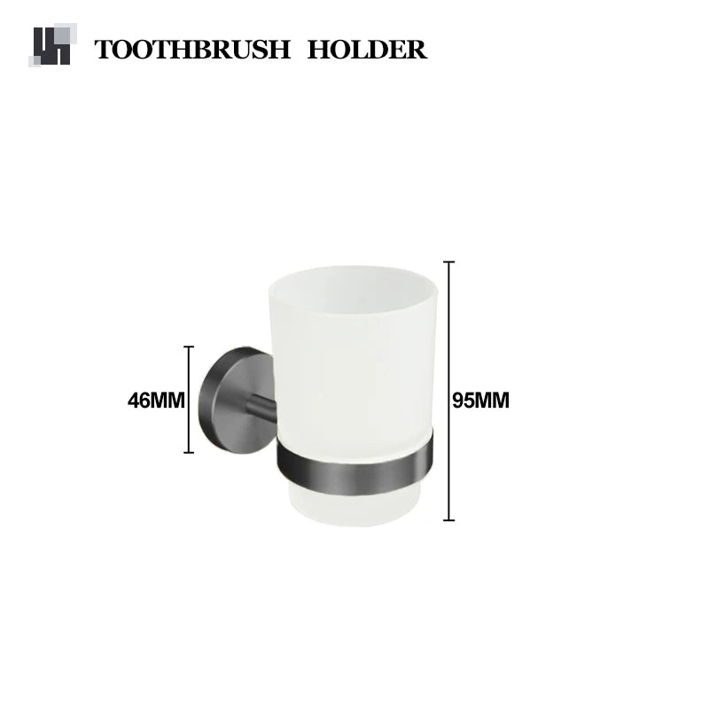 Gray Bathroom Hardware Cup Rack Towel Rack Toilet