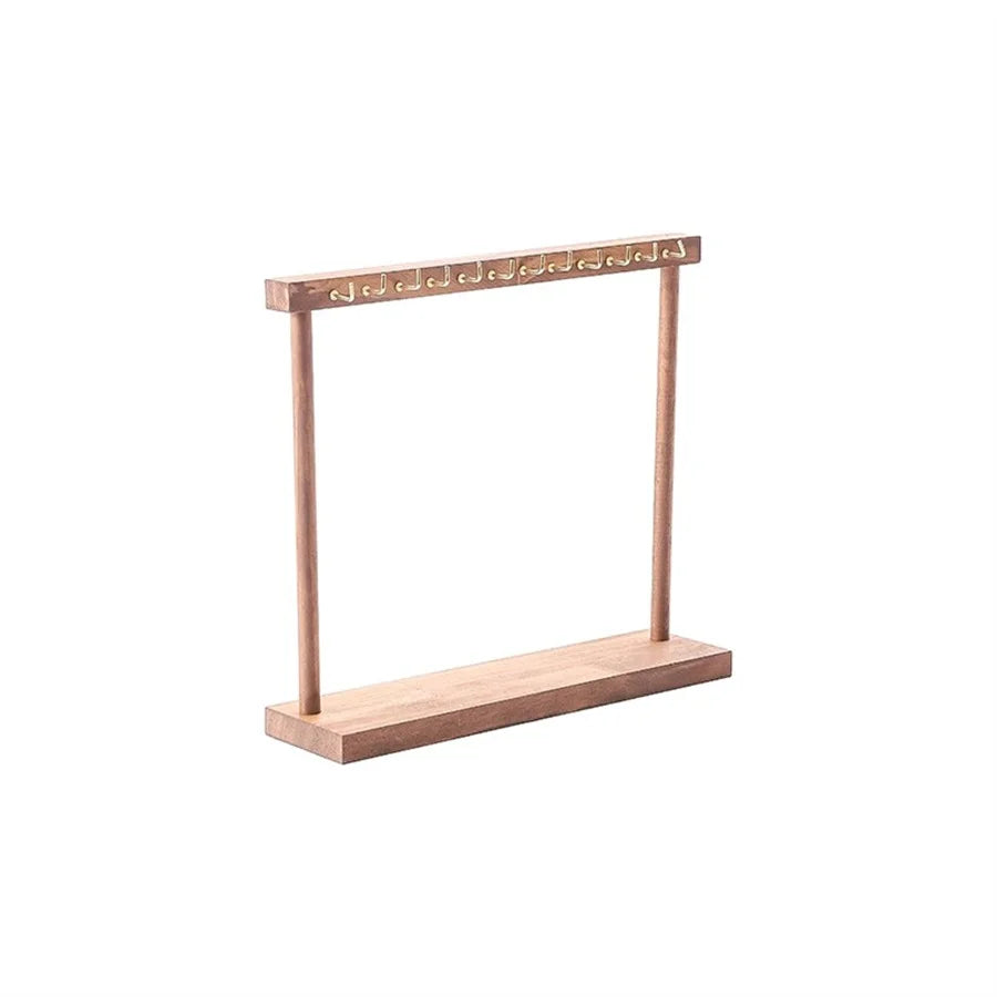 Jewelry Organizer Display Stand Wood Necklace Hanging Countertop