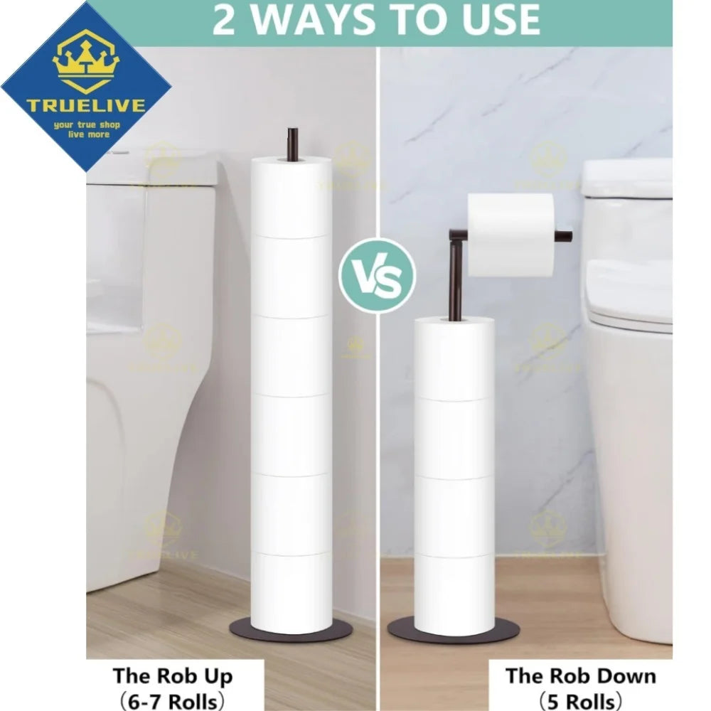 Paper Towel Holder Bathroom Stainless Steel Floor Mounted