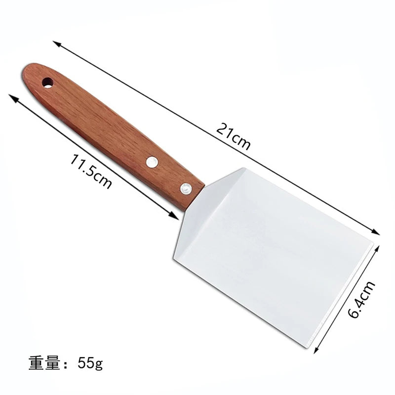 Stainless Steel Spatula Grill Scraper Non Stick Durable