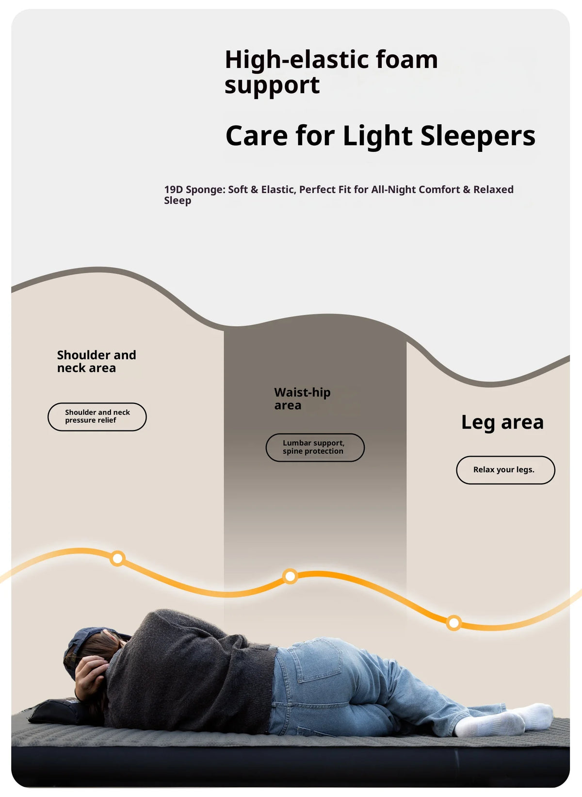 Thickened Sponge Pad Outdoor Mattress Integrated Air Pump