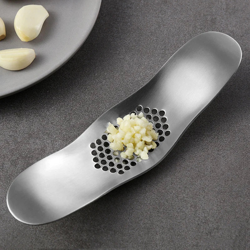 Garlic Press Rocker Stainless Steel Garlic Crusher Chopper