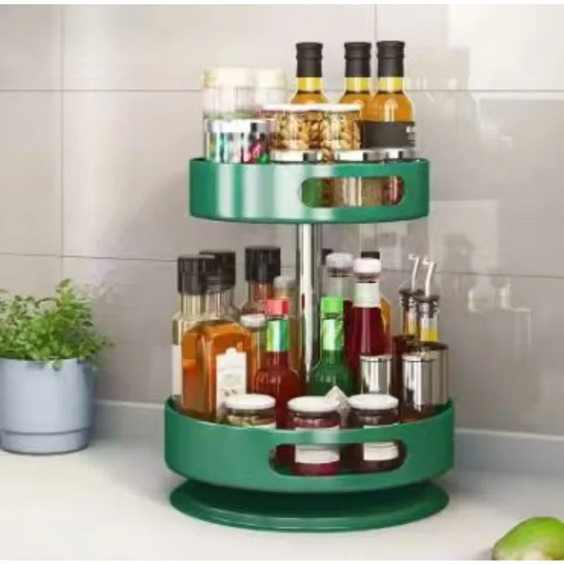 360 Rotating Multi-Layer Seasoning Storage Rack Heavy Duty