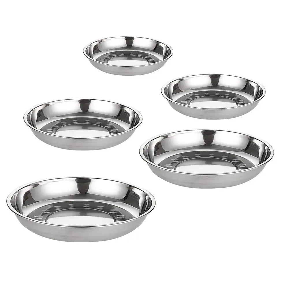 Stainless Steel Plate Oval Fish Dish Dinner Dessert