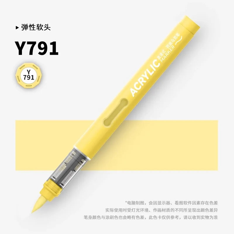 120/1 Colors Direct-Liquid Acrylic Brush Markers Pen Waterproof