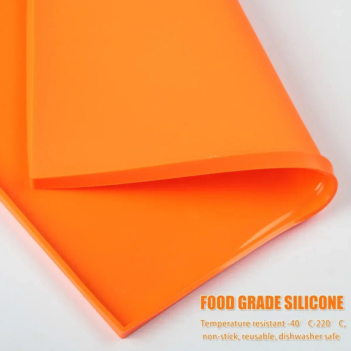 Silicone Baking Mat Edges Non-Stick Baking Pan Cake