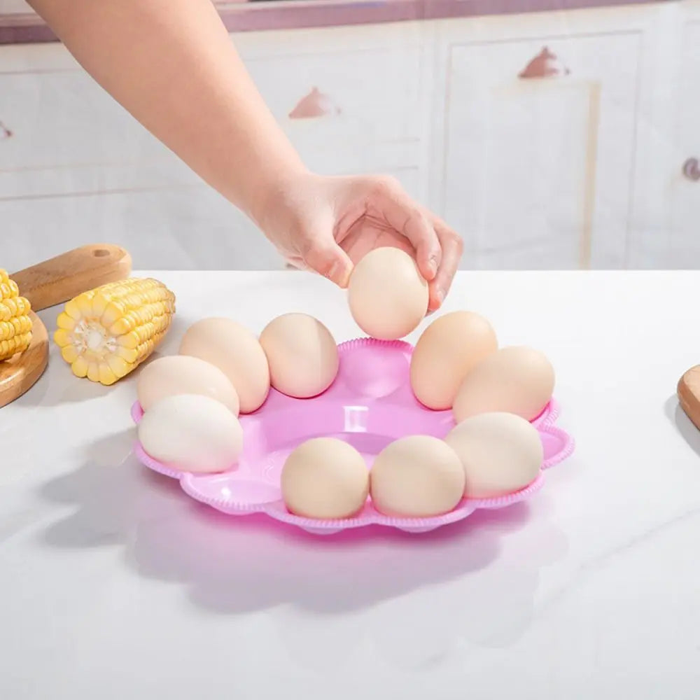 Random Color Easy To Clean 12 Grids Egg
