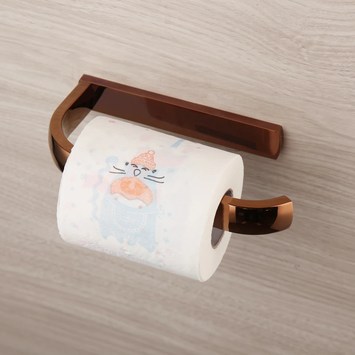 Monite Luxury Rose Golden Bathroom Solid Brass Toilet
