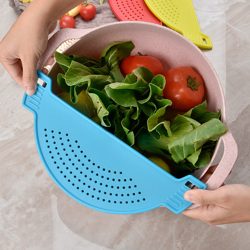 Pan Pot Strainer Plastic Pasta Spaghetti Practical Draining