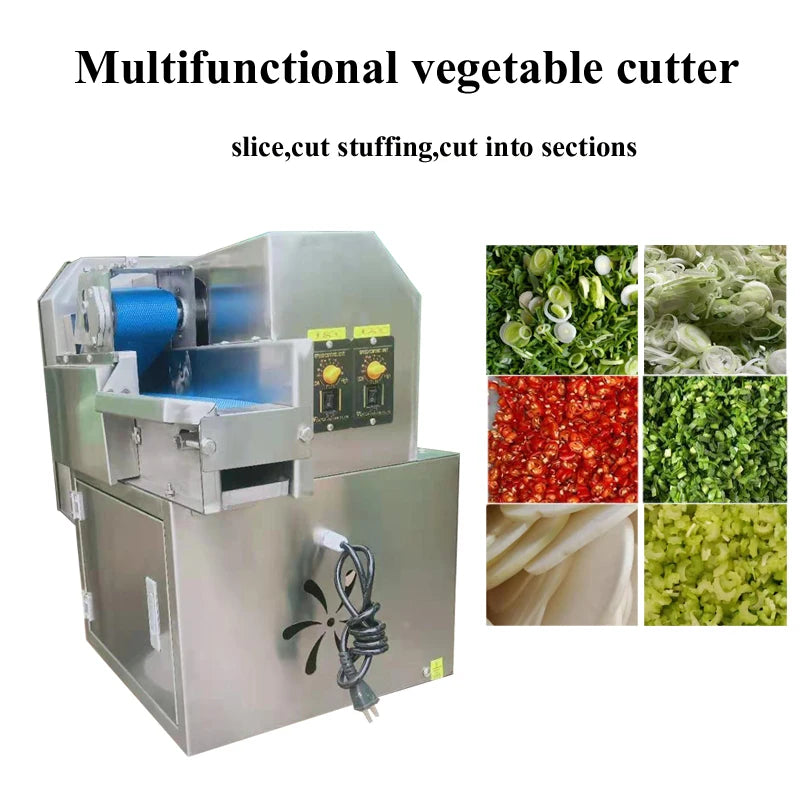 Commercial Vegetable Cutter Electric Slicer Stainless Steel