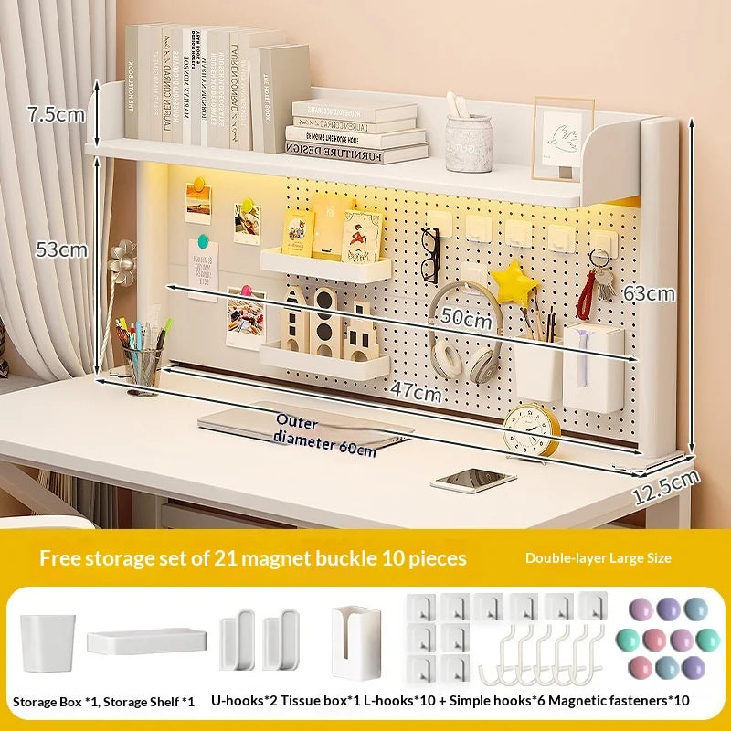 Desktop Storage Rack Pegboard Desk Organizer Shelfcomputer