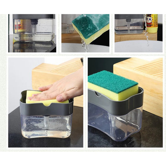 Washing Detergent Press Cleaning Pot Brush Style Automatic