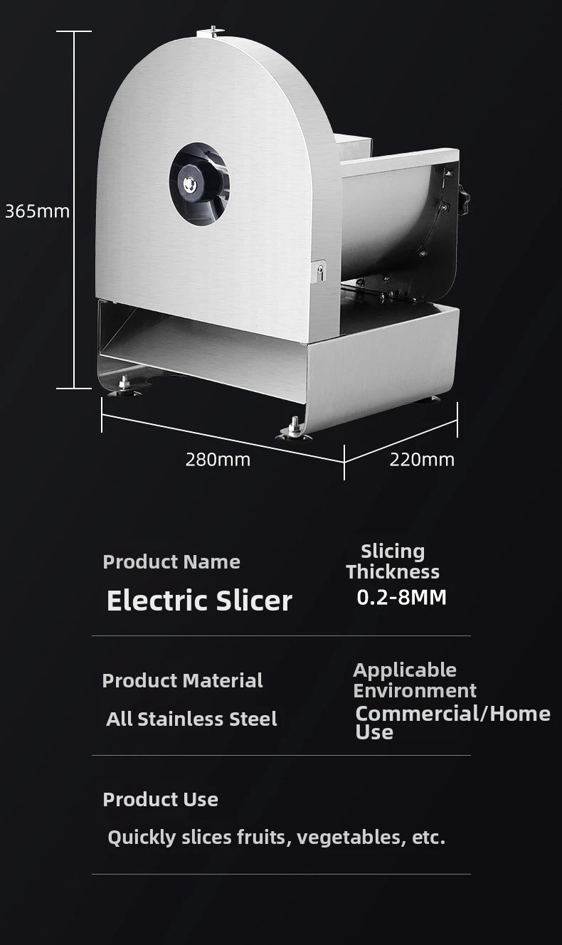 Commercial Electric & Vegetable Slicer Automatic Potato/Fruit