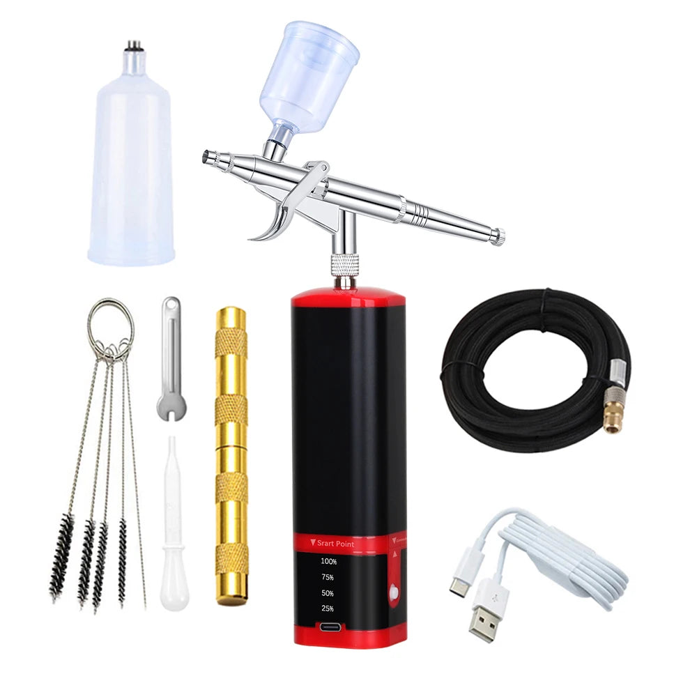 Tm100-116w Professional Mini Airbrush Compressor Kit Cake