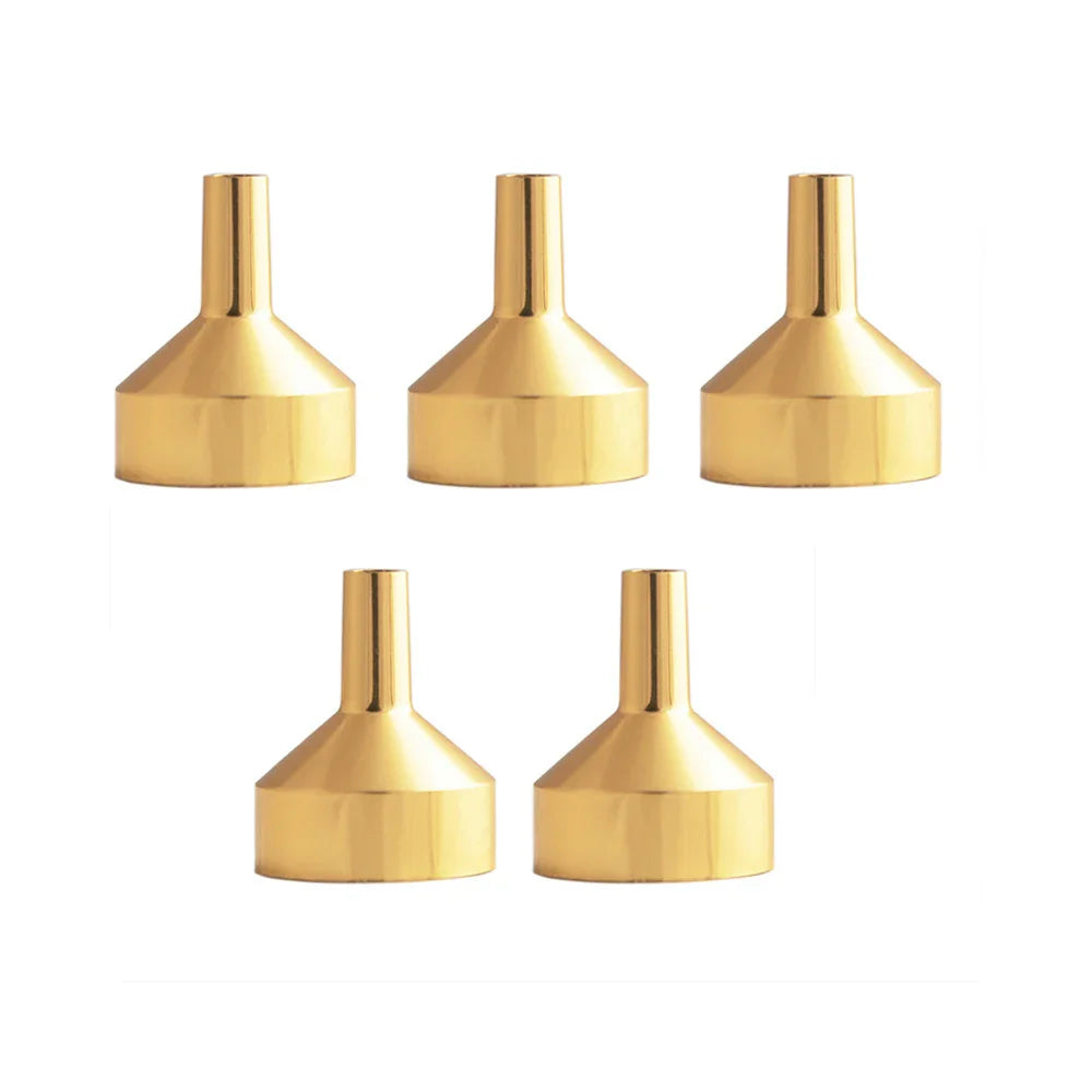 10pcs Metal Mini Funnel Oil Liquid Funnel Detachable