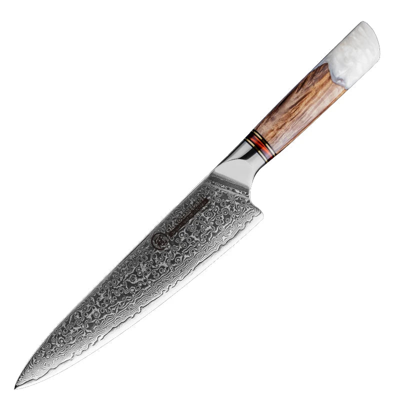 Grandsharp 1-4 Pieces Knife Damascus Steel 10cr15c0mov Steel