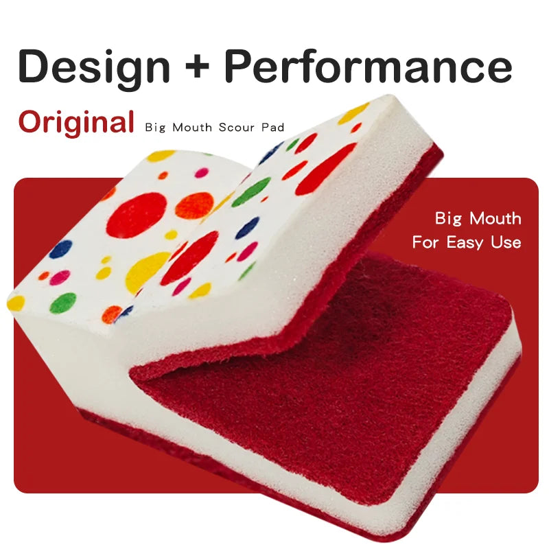 Vismoore Thick Dish Sponge High Density Absorbent Double