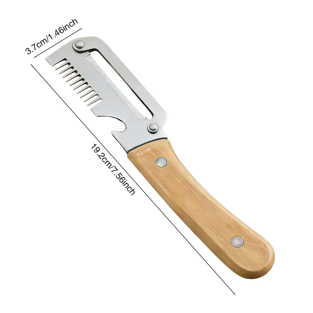 Must Haves Premium Vegetable Peeler Wooden Handle Functional