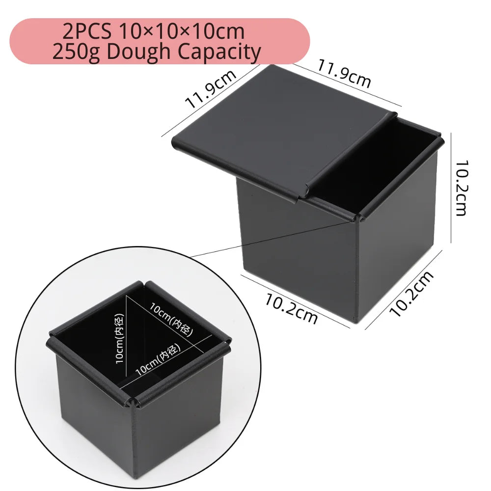 Non Stick Cube Croissant Mini Toast Box Mold