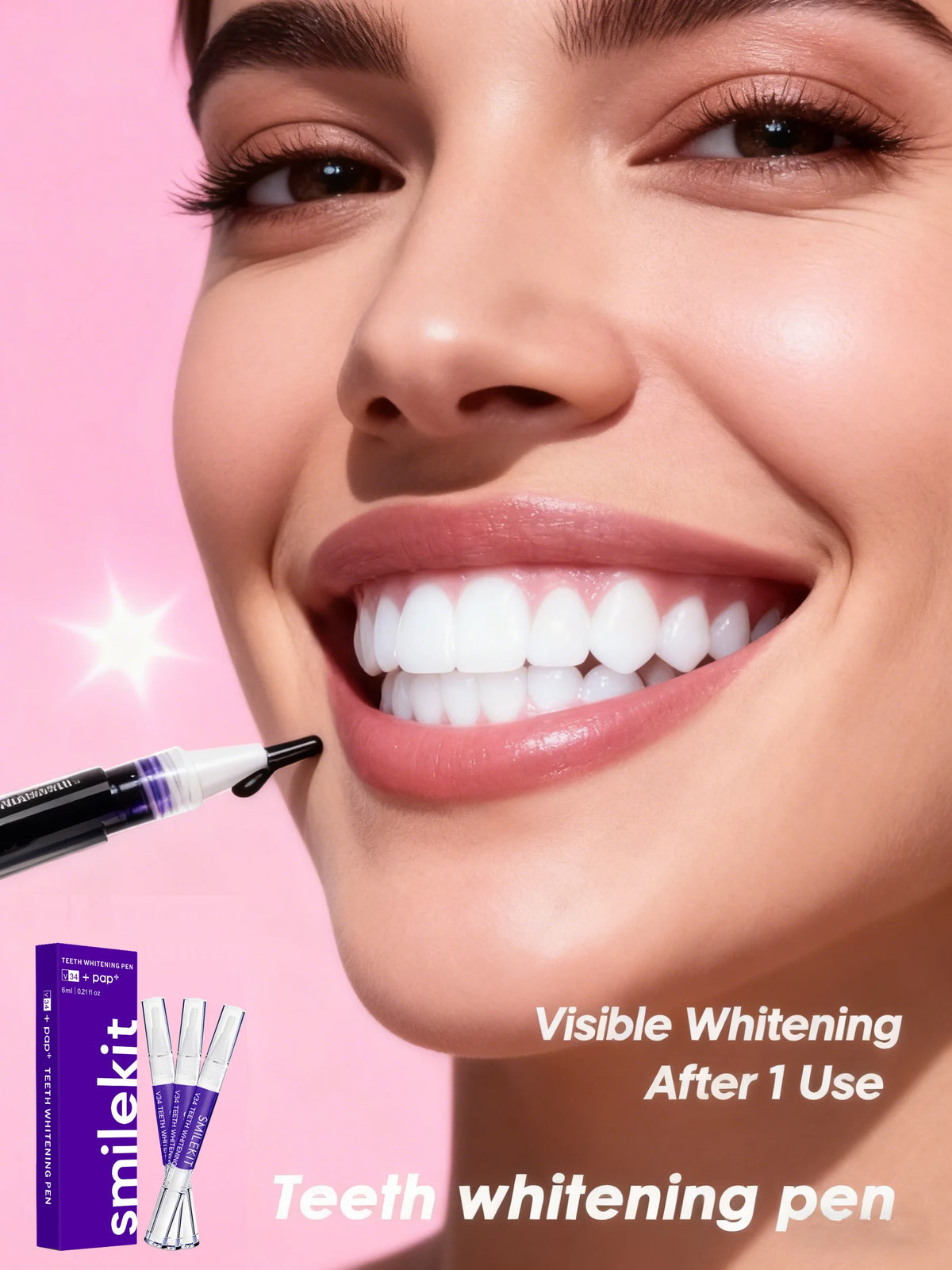 No Sensitivity All Brightness Purple Instant Teeth Whitening