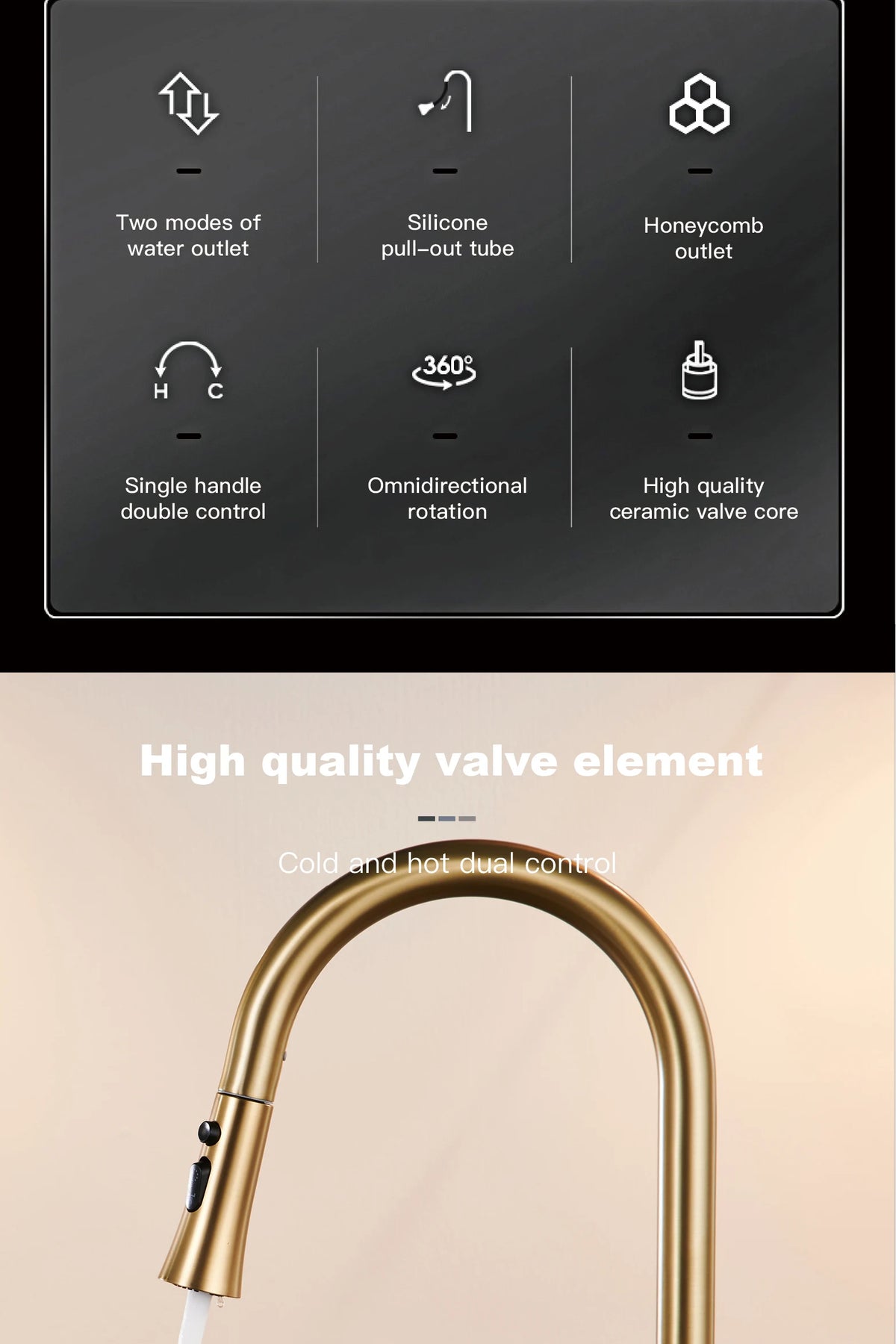 Aitana Pull Out Design Gun Grey Faucet Simple