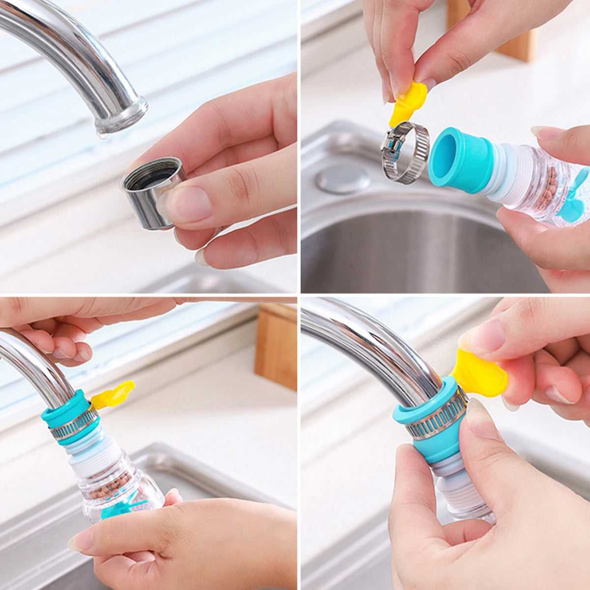 Universal 360 Rotation Faucet Bubbler Swivel Water Saving