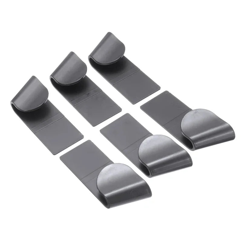 6pcs/Set Pot Lid Holder Wall-Mounted Hanging Holder Pan