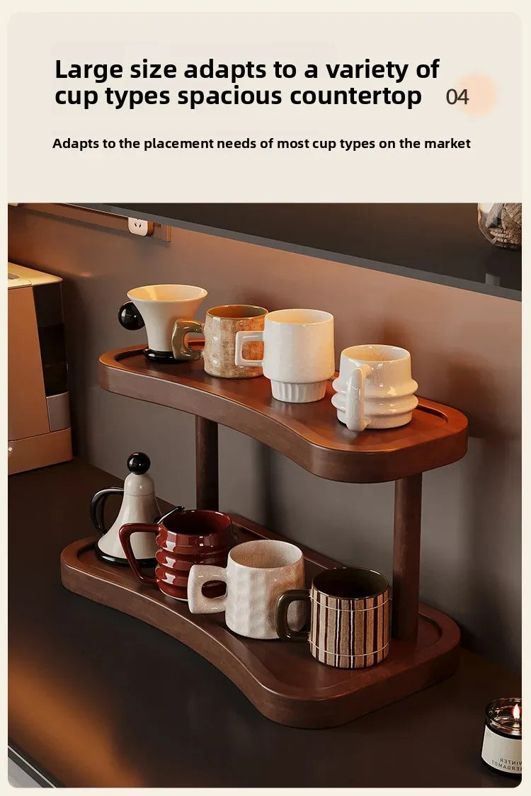 Countertop Water Cup Organizer Cabinet Cup Storage Rack