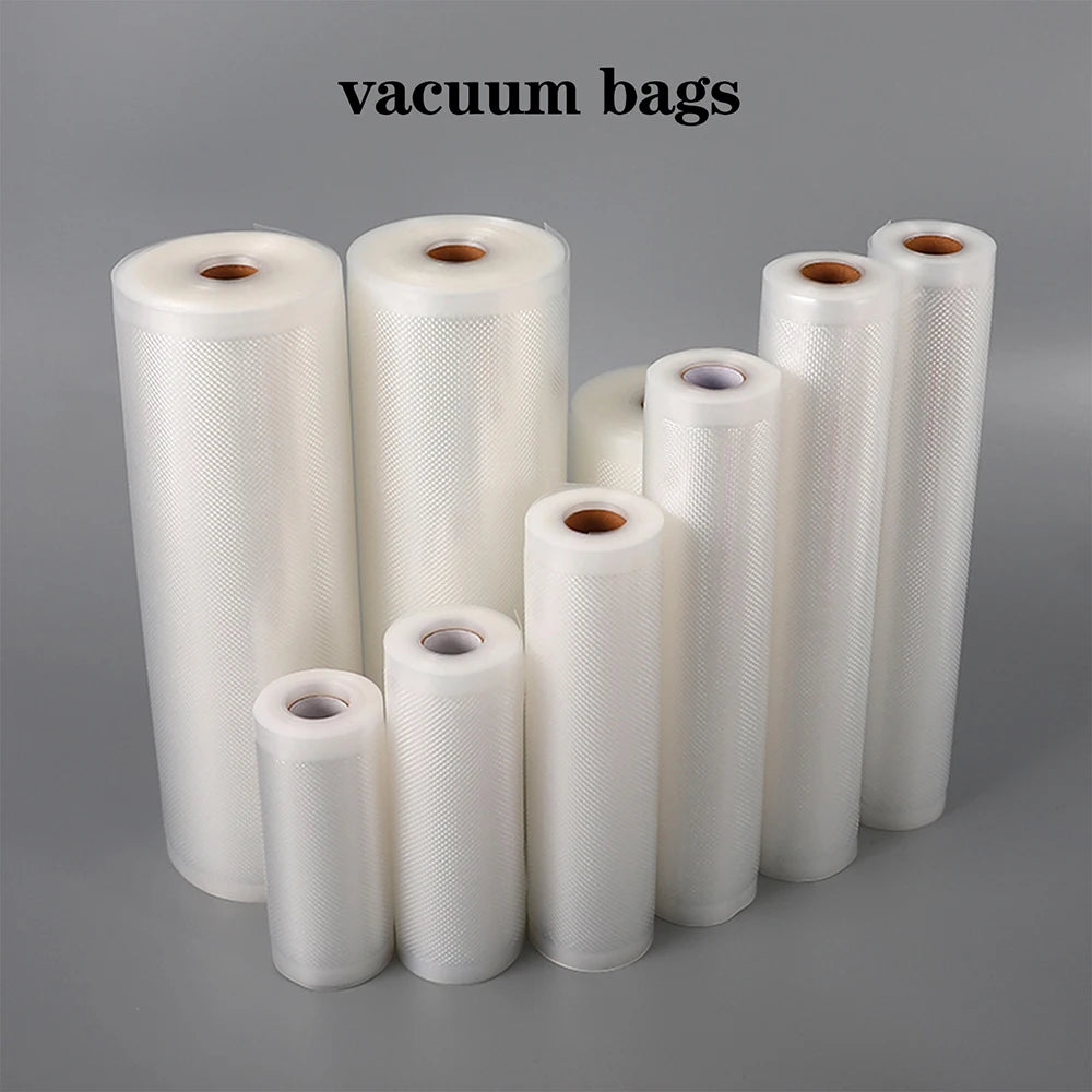 Rolls Vacuum Bags Food 500cm Per Roll Reusable