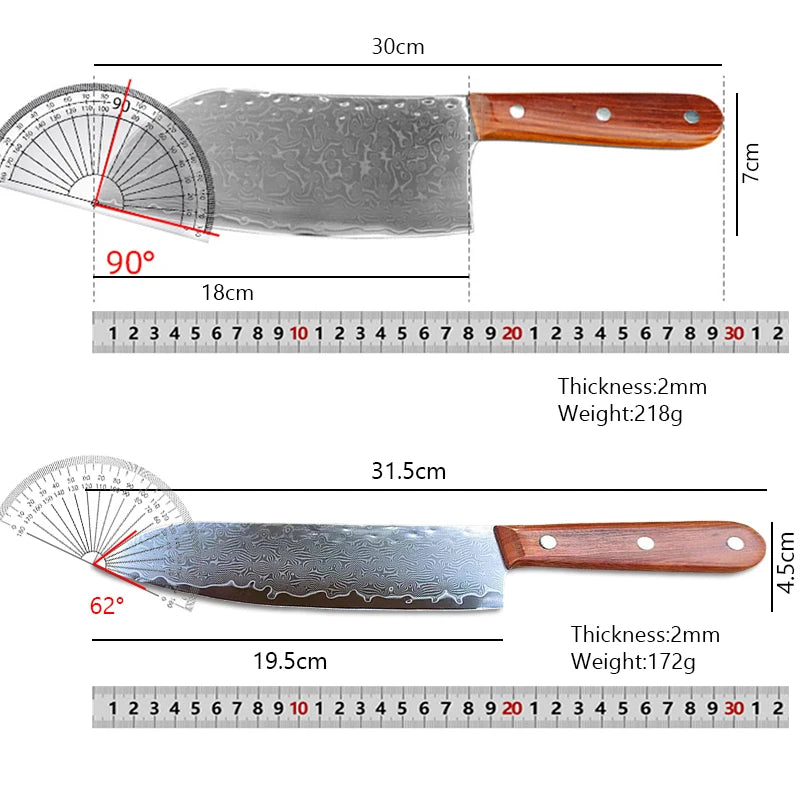 67 Layer Damascus Steel Knives Japanese Chef Knife