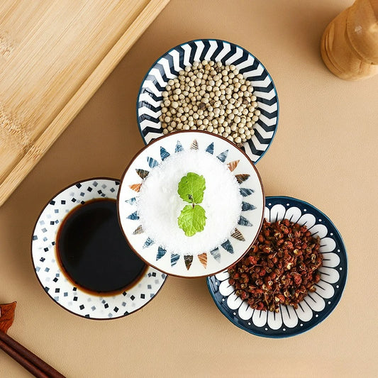 Japanese Style Ceramic Small Dessert Sauce Dish Mini