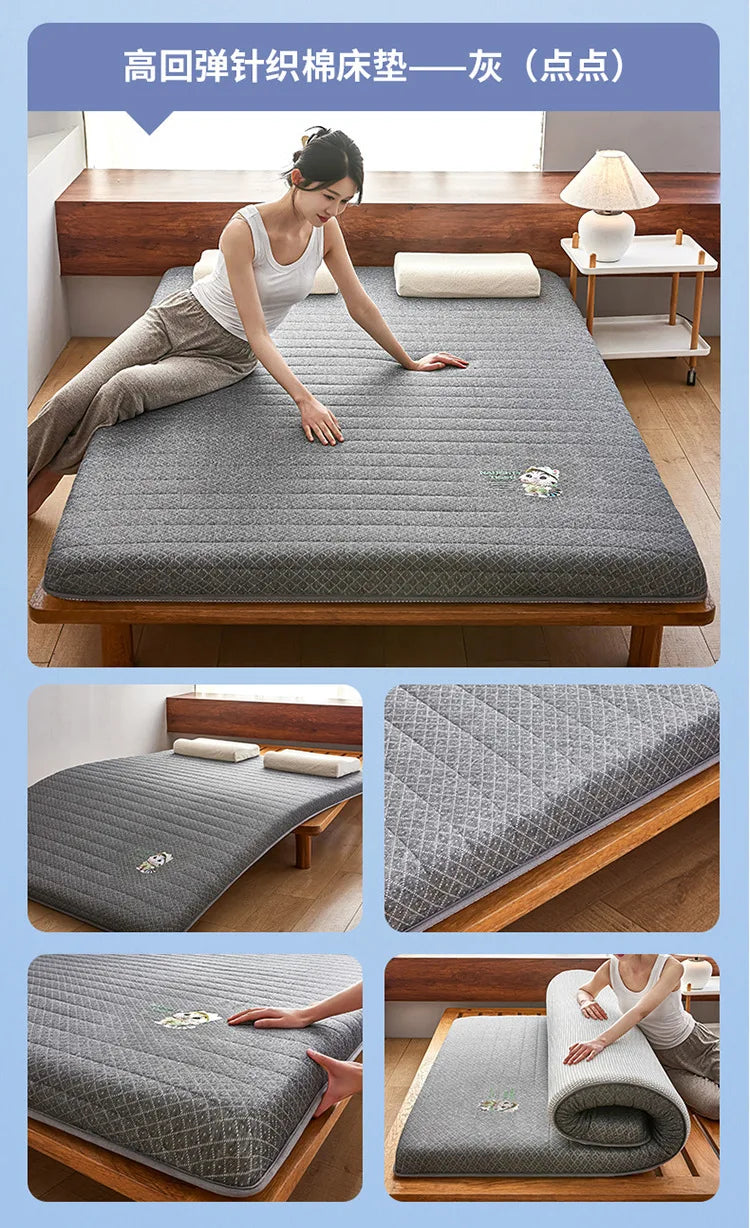 Latex Memory Foam Mattress Soft Pad Bed Bedroom