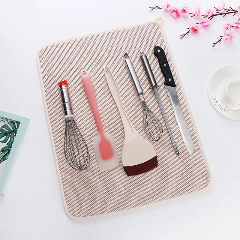 30x40cm Dish Drying Mat In Cabinet Drying Mats