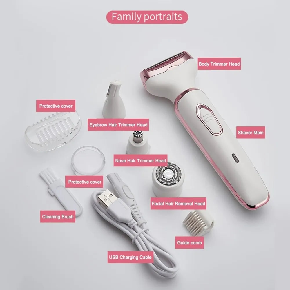 Women Electric Hair Removal Device Electric Epilator Wet