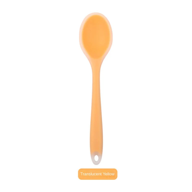 Silicone Spoon Integrated Rice Spoon Multicolor Silica Gel