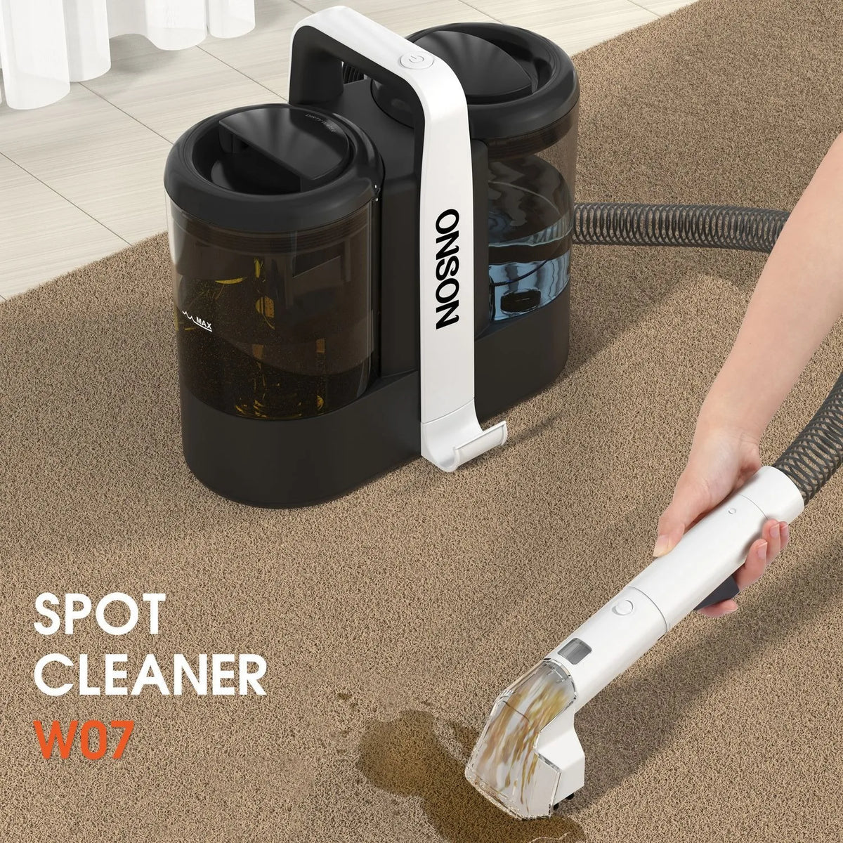 600w Wired Carpet Cleaner Sofa Cleaner Deep Clean