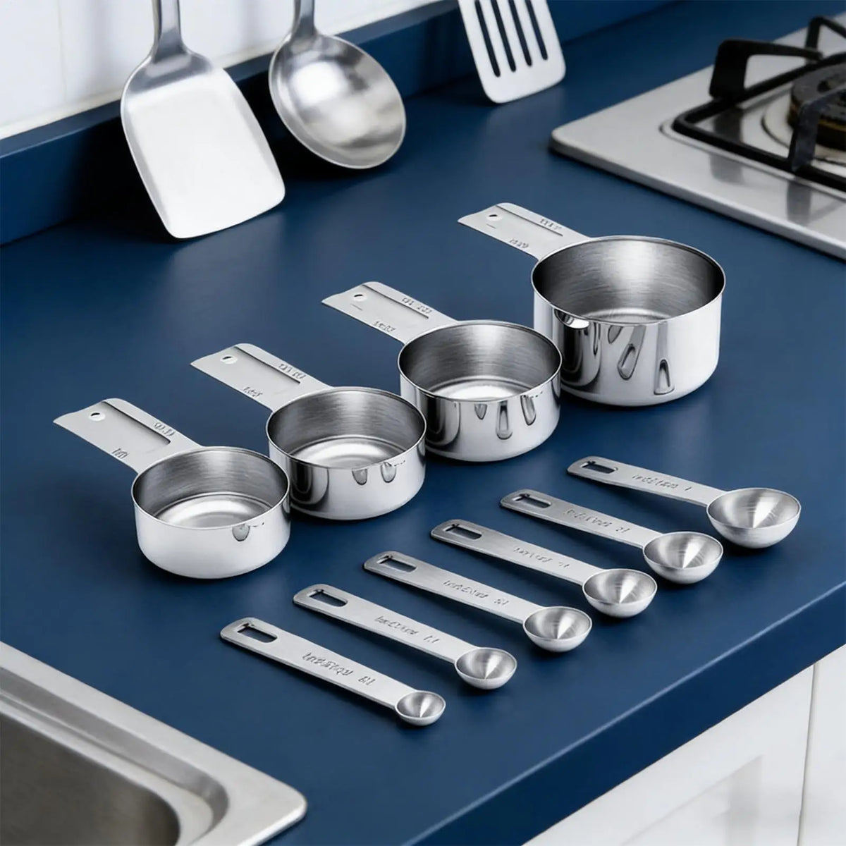 Measuring Cups Premium Stackable Measuring Spoon Scale Stainless