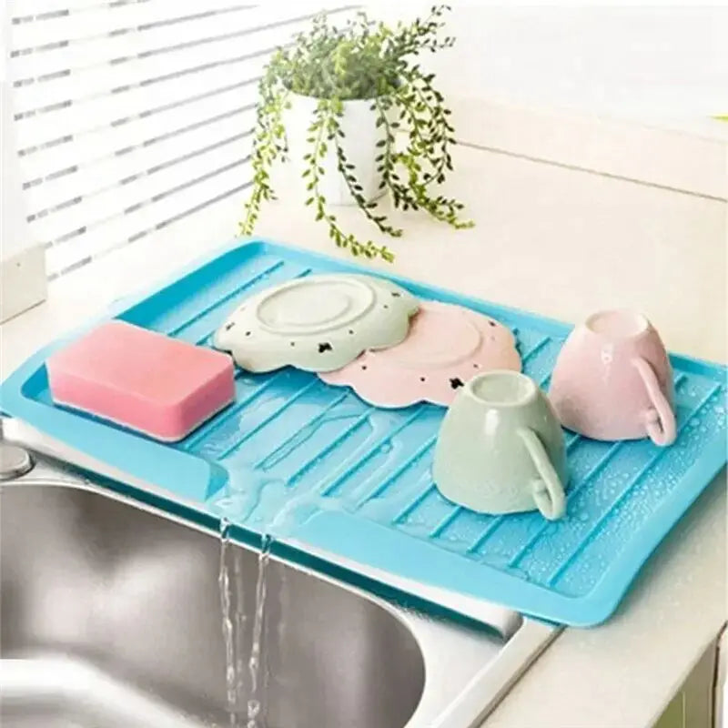 -Drain Rack Dish Drainer Tray Large Sink Drying