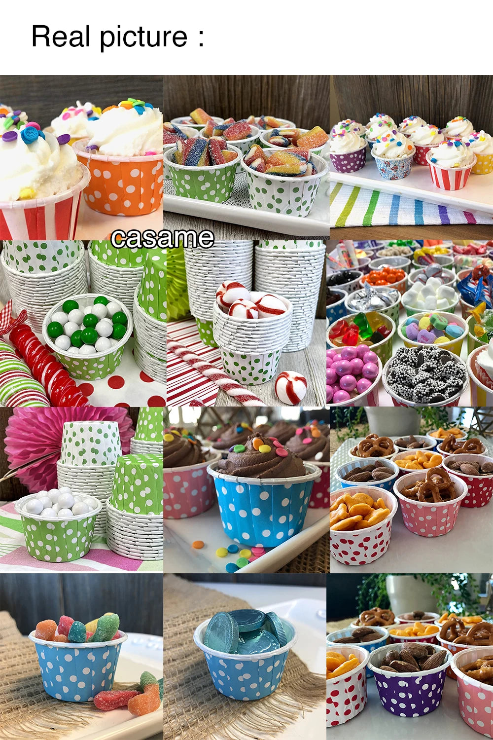 10/20 Large Big Cupcake Paper Cup Oilproof Liner