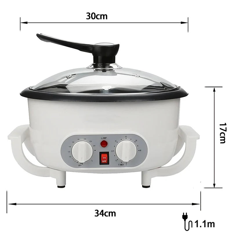 Electric Coffee Bean Roaster Temperature Control Peanut Beans
