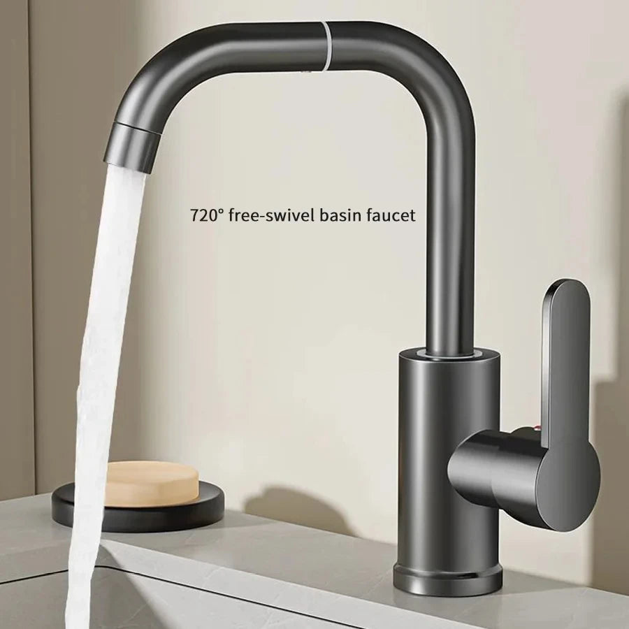 360 Rotation Cold Water Mixing Faucet Suitable Bathrooms