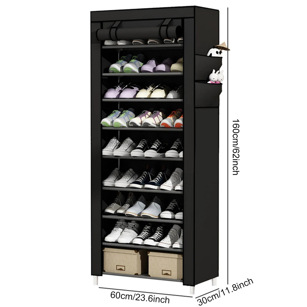 10 Layers Shoes Cabinet Cover Dustproof Shoes Storage