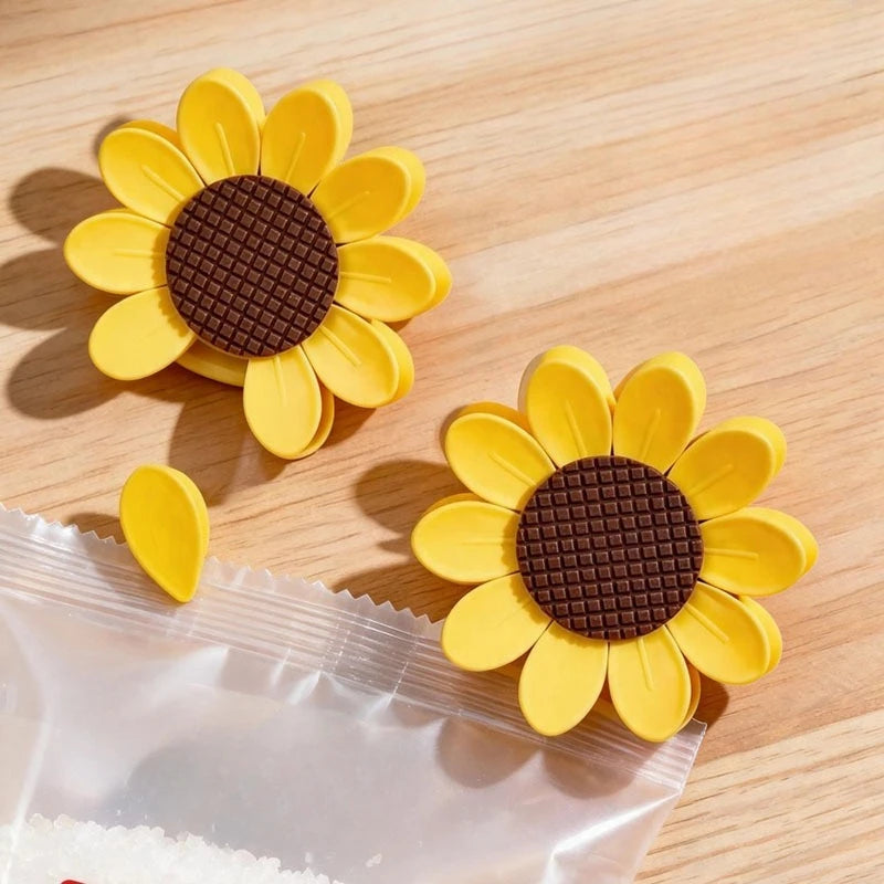 Sunflower Magnetic Sealing Clip Fridge Magnet 3d Petal