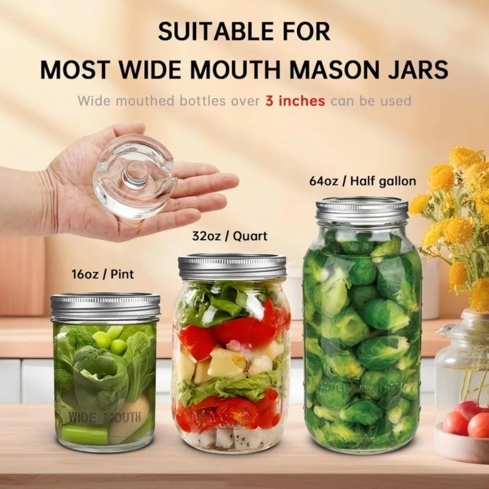 Fermented Glass Weight Lid Clear Sealed Heavy Fermenting