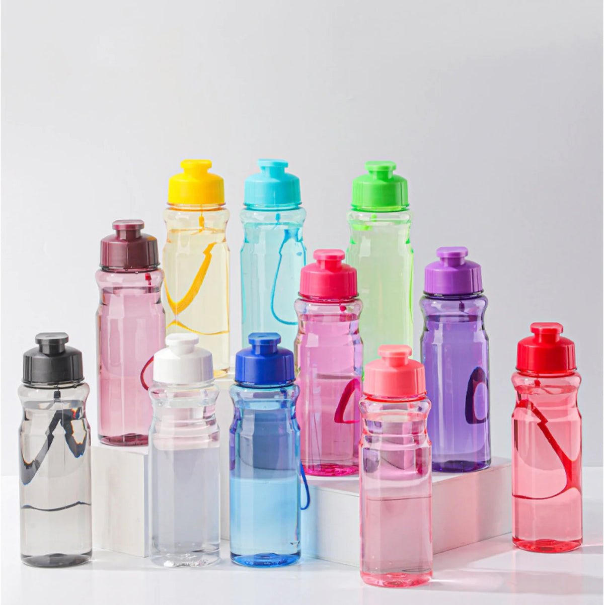 Transparent Water Bottle Sport Cup Drinking 650ml Water