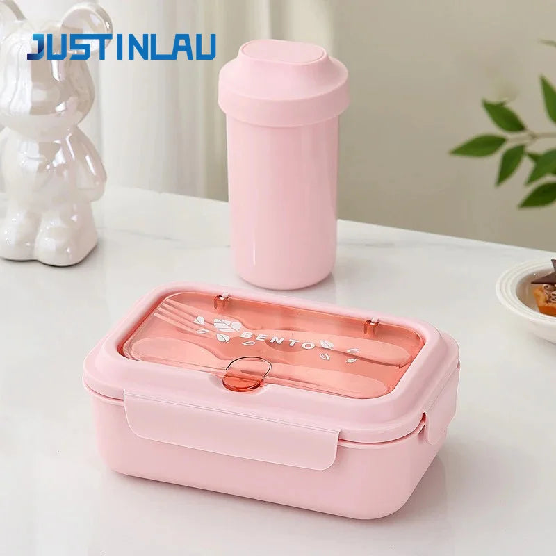 Lunch Box Children School Office Bento Box Compartment
