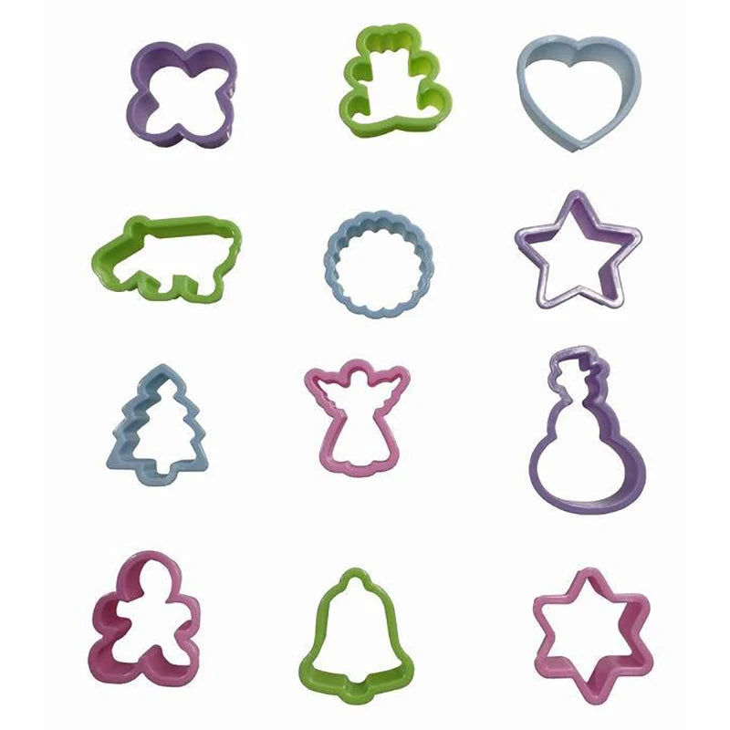1set Multi-Style Vegetables Cookie Cutter Embossing Mould Cook